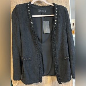 Tweed Jacket with shoulder and studd from ZARA